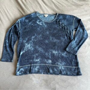 Tribal Jeans Tie Dye 3/4 Length Sleeve Shirt